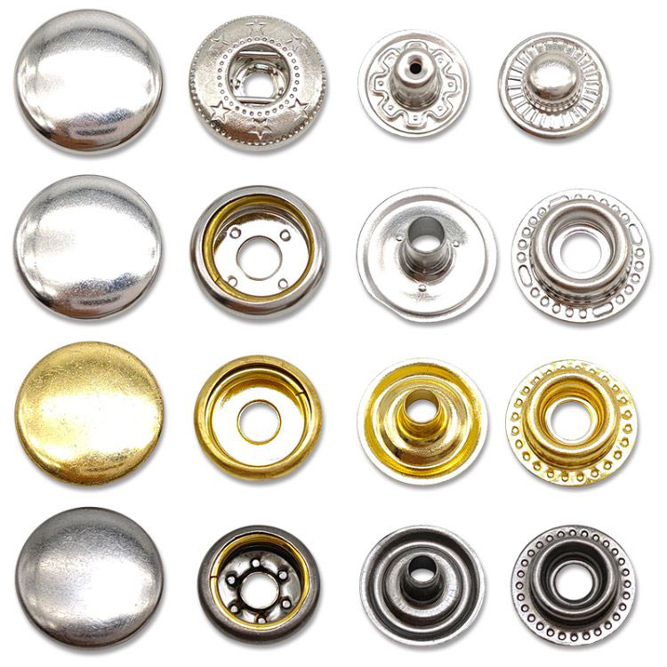 Metal snap buttons